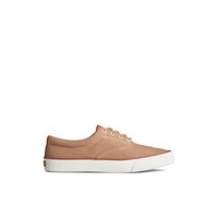 Striper II Slub Linen Sneaker - Flat Heel - Vulcanized Sneaker